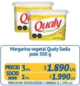 Alvi Margarina vegetal Qualy Sadia pote 2un x 500g oferta