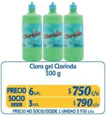 Alvi Cloro gel Clorinda 3un x 500g oferta
