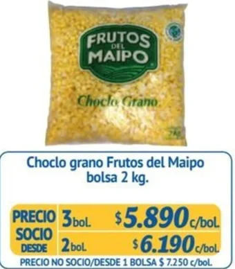 Alvi Choclo grano Frutos del Maipo bolsa 2 kg. x 2bol oferta