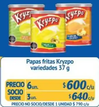 Alvi Papas fritas Kryzpo variedades 37 g x 3un oferta