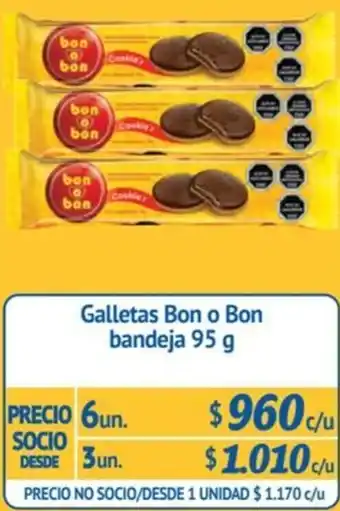Alvi Galletas Bon o Bon bandeja 95 g x 3un oferta
