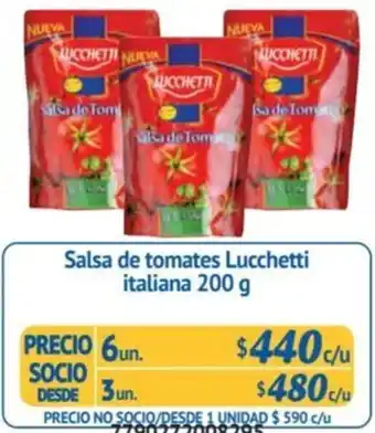 Alvi Salsa de tomates Lucchetti italiana 200 g x 3un oferta