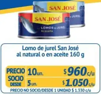 Alvi Lomo de jurel San José al natural o en aceite 160 g x 5un oferta