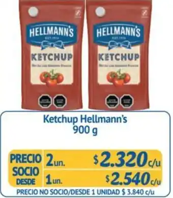 Alvi Ketchup Hellmann's 900 g x 2un oferta