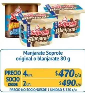 Alvi Manjarate Soprole original o blanjarate 80 g x 4un oferta