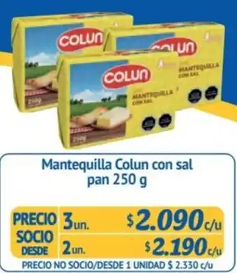 Alvi Mantequilla Colun con sal pan 250 g x 3un oferta