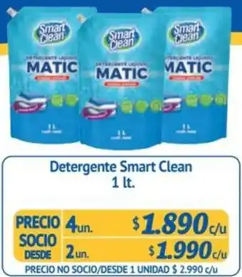 Alvi Detergente Smart Clean 1 lt x 4un oferta