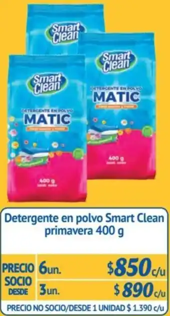 Alvi Detergente en polvo Smart Clean primavera 400 g x 3un oferta
