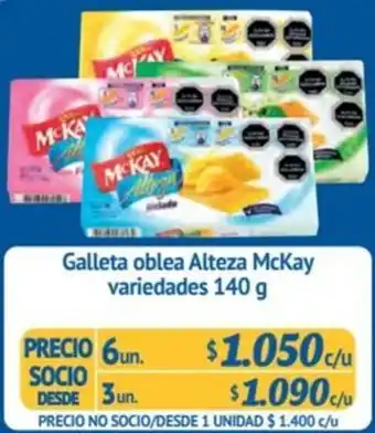 Alvi Galleta oblea Alteza McKay variedades 140 g x 3un oferta