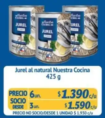 Alvi Jurel al natural Nuestra Cocina 425 g x 3un oferta