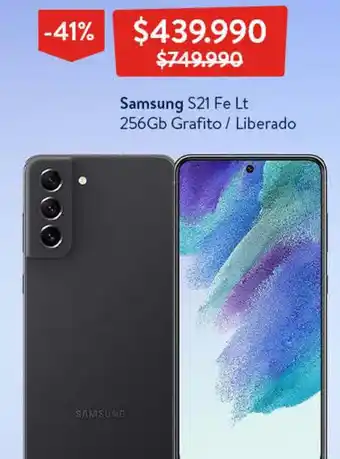 Lider Samsung S21 Fe Lt 256Gb Grafito / Liberado oferta