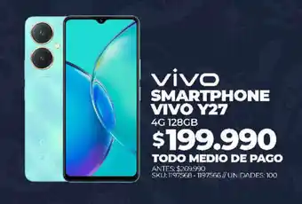 Abcdin vivo SMARTPHONE VIVO Y27 4G 128GB oferta