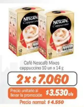 Mayorista 10 Café Nescafé Mixes cappuccino 10 un x 14g x 2 oferta