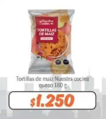 Mayorista 10 Tortillas de maiz Nuestra cocina queso 180 g oferta