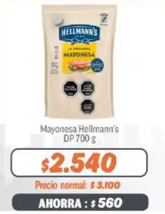 Mayorista 10 Mayonesa Hellmann's DP 700 g oferta