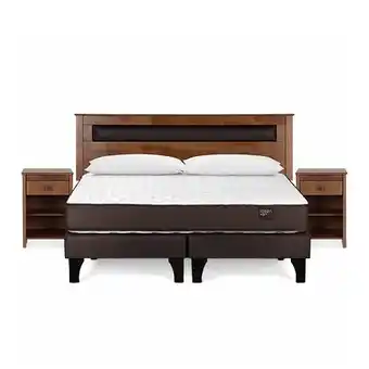 Abcdin Cama europea rosen king ergo t 180x200 cm + muebles ferrara + almohadas oferta