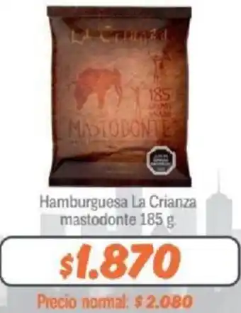 Mayorista 10 Hamburguesa La Crianza mastodonte 185g oferta