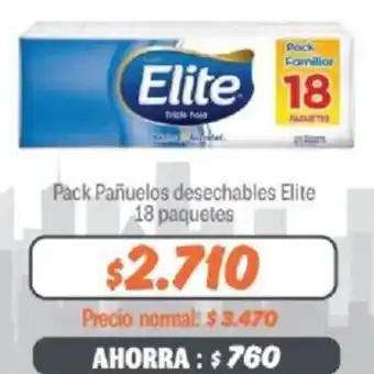Mayorista 10 Pack Pañuelos desechables Elite 18 paquetes oferta