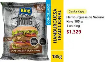 Santa Isabel Hamburguesa de Vacuno King 185g 1 un King oferta