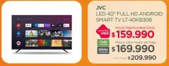 Tottus JVC LED 40" FULL HD ANDROID SMART TV LT-40KB308 oferta