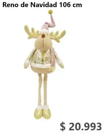 Tottus Reno de Navidad 106cm oferta