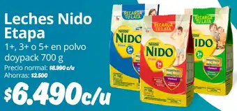 Leches Nido Etapa 1+, 3+ o 5+ en polvo doypack 700 g