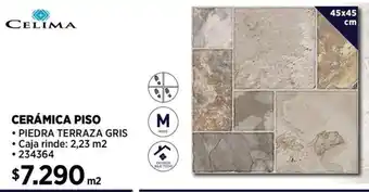 Construmart CERÁMICA PISO 45 x 45cm oferta