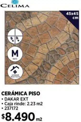 Construmart CERÁMICA PISO 45x45cm oferta