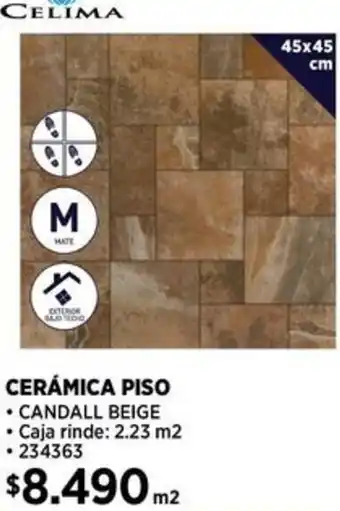 Construmart CERÁMICA PISO 45x45cm oferta
