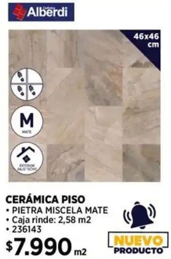 Construmart CERÁMICA PISO 46x46cm oferta