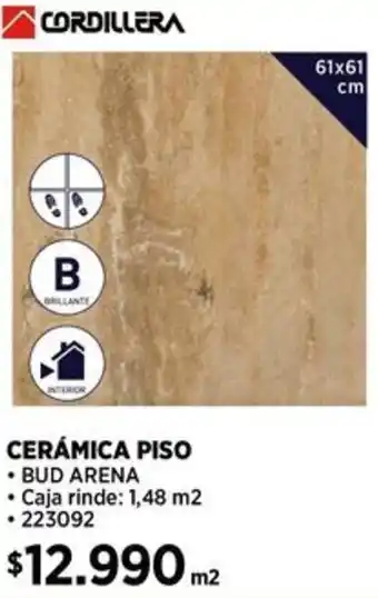 Construmart CORDILLERA CERÁMICA PISO 61x61cm oferta