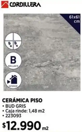 Construmart CORDILLERA CERÁMICA PISO 61x61cm oferta
