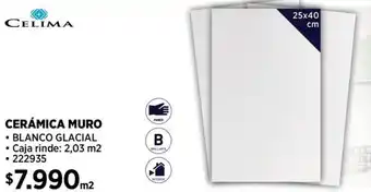 Construmart CELIMA CERÁMICA MURO oferta