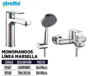 Construmart MONOMANDOS LÍNEA MARSELLA LAVAMANOS oferta
