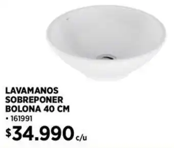 Construmart LAVAMANOS SOBREPONER BOLONA 40 CM oferta
