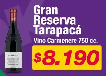 OK Market Gran Reserva Tarapacá Vino Carmenere 750 cc. oferta