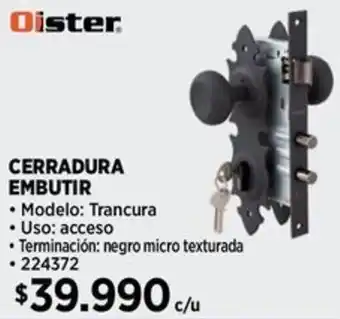 Construmart CERRADURA EMBUTIR oferta