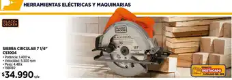Construmart BLACK+ DECKER SIERRA CIRCULAR 7 1/4" CS1004 oferta