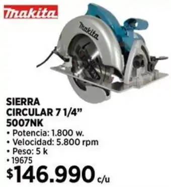 Construmart SIERRA CIRCULAR 7 1/4" 5007NK oferta
