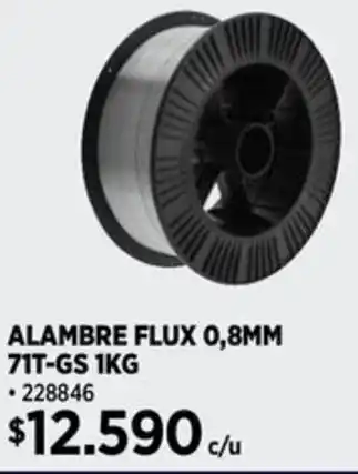 Construmart ALAMBRE FLUX 0,8MM 71T-GS 1KG oferta