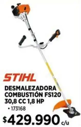 Construmart STIHL DESMALEZADORA COMBUSTIÓN FS120 30,8 CC 1,8 HP oferta