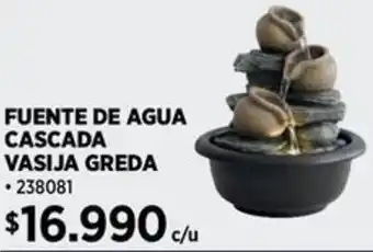 Construmart FUENTE DE AGUA CASCADA VASIJA GREDA oferta