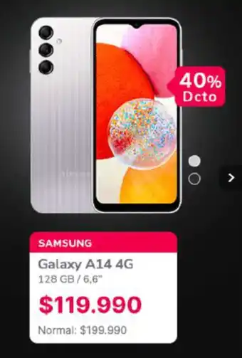 Abcdin SAMSUNG Galaxy A14 4G 128GB / 6,6" oferta