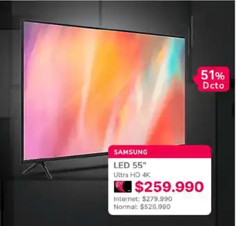 Abcdin SAMSUNG LED 55" Ultra HD 4K oferta