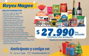 Alvi Reyes Magos INCLUYE 15 PRODUCTOS oferta