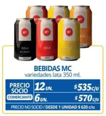 Alvi BEBIDAS MC variedades lata 350 ml. x 12 un. oferta