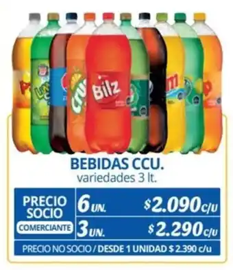 Alvi BEBIDAS CCU. variedades 3 It. x 6 un. oferta
