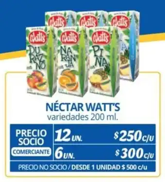 Alvi NÉCTAR WATT'S variedades 200 ml. x 12 un. oferta