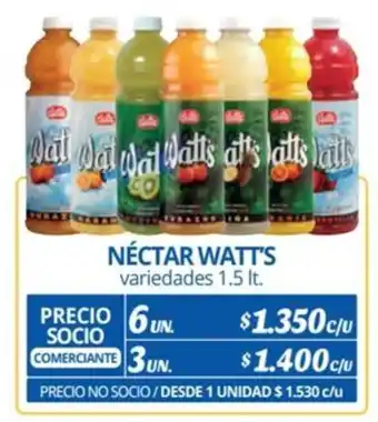 Alvi NÉCTAR WATT'S variedades 1.5 lt. x 6 un. oferta