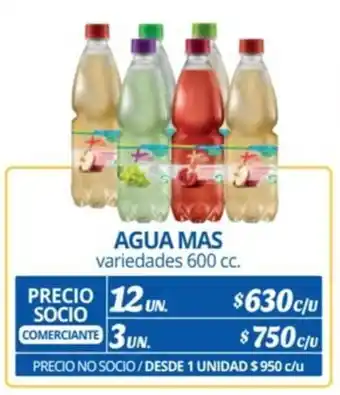 Alvi AGUA MAS variedades 600 cc. x 12 un. oferta